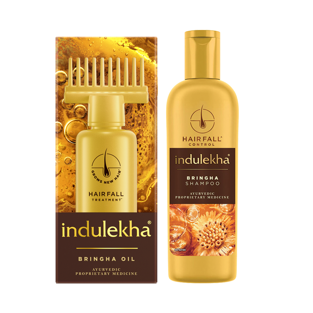 100ml-shampoo-340ml-combo-pack, Indulekha Hair Oil And Shampoo Combo Pack