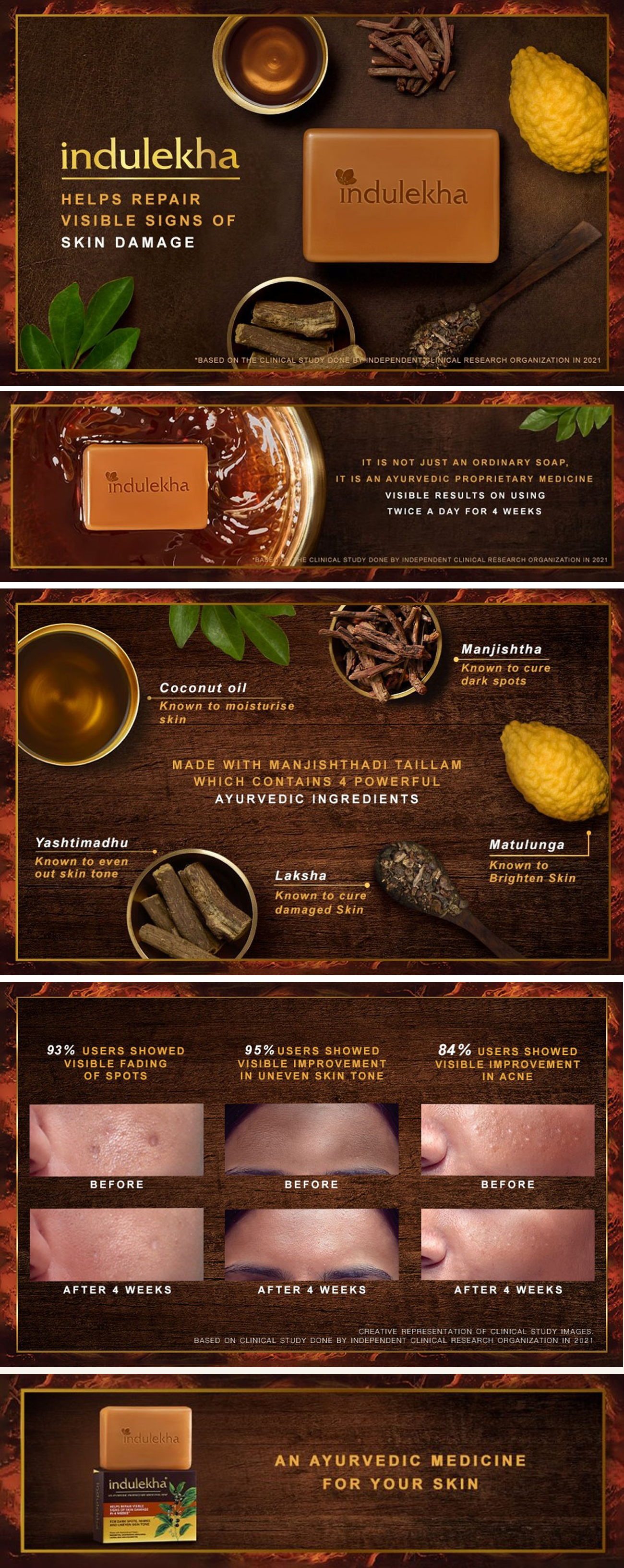 Indulekha - Helps repair visible signs of skin damage