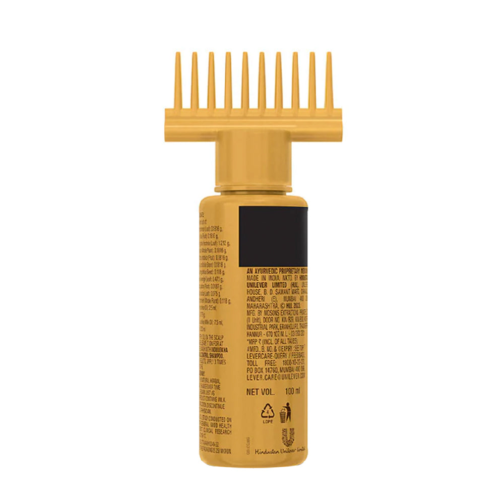 INDULEKHA Bringha Hair Oil, with 11 Herbs, Ayurvedic Hair Oil for Hair Growth, 100 ml