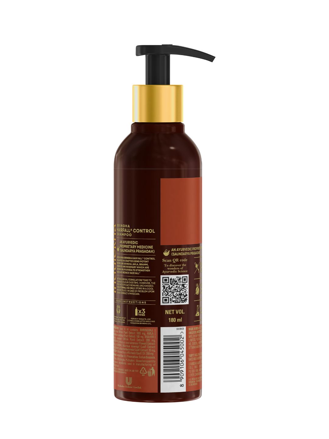 Indulekha Bringha Hair Fall Control Shampoo, 180 ml