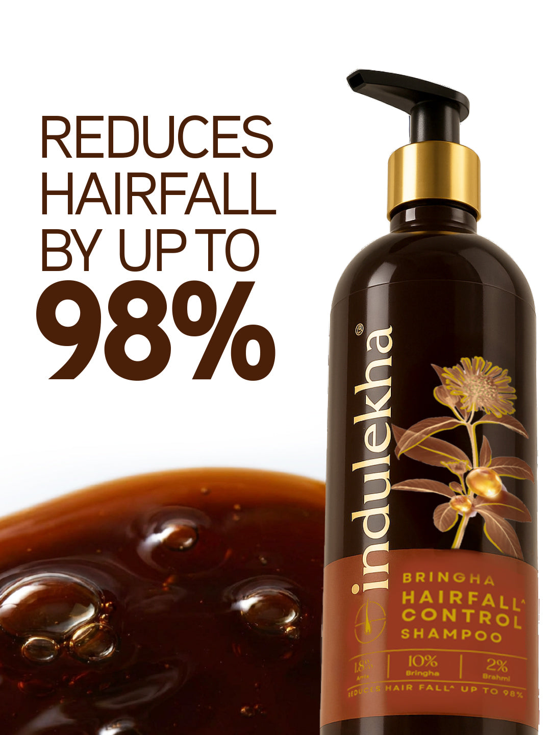 Indulekha Bringha Hair Fall Control Shampoo, 180 ml