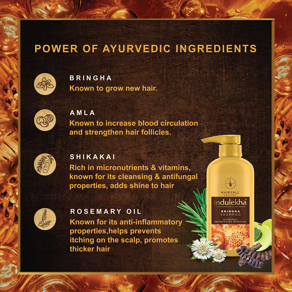 340ml , Bringha Shampoo | Indulekha
