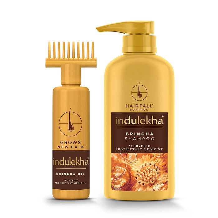 Indulekha Bringha: Oil 250ml + Shampoo 580ml